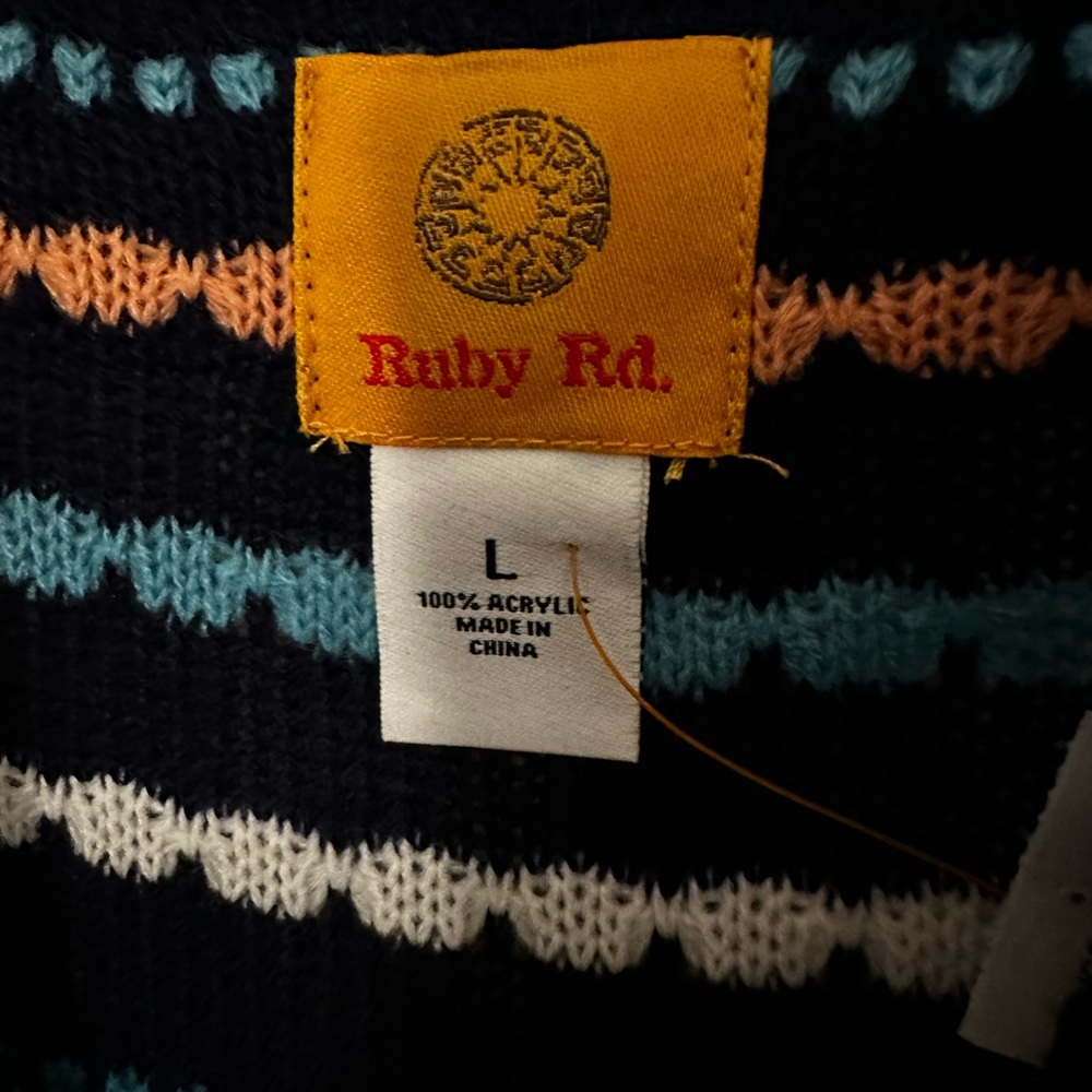 Ruby Rd. Multicolor Striped Cardigan - Picture 3 of 6